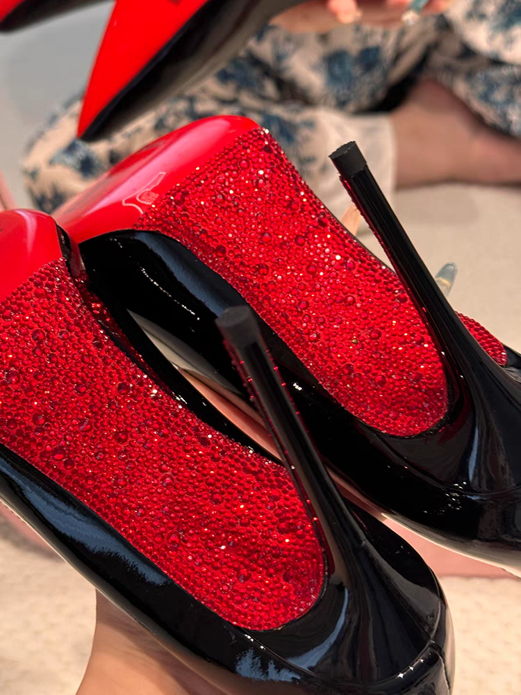 Red Diamond Sole D'Orsay Heels